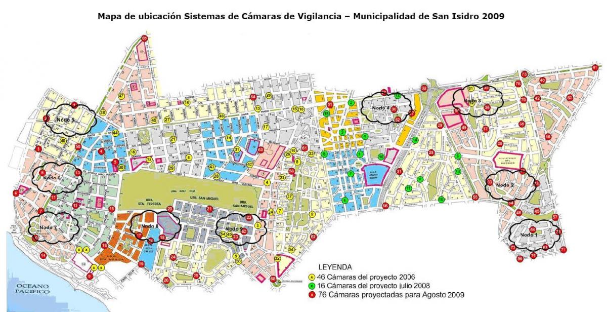 Karta San isidro Lima
