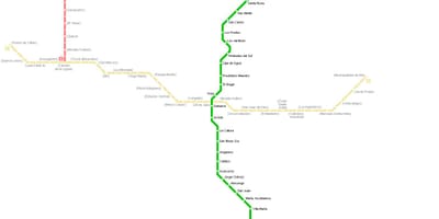 Karta podzemne željeznice Lima 